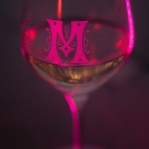 custom stenciled glassware